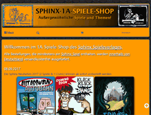 Tablet Screenshot of 1a-spiele-shop.de